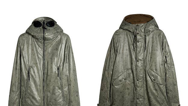 CP Company use three dimensional camoflauge for an offering of AW jackets.