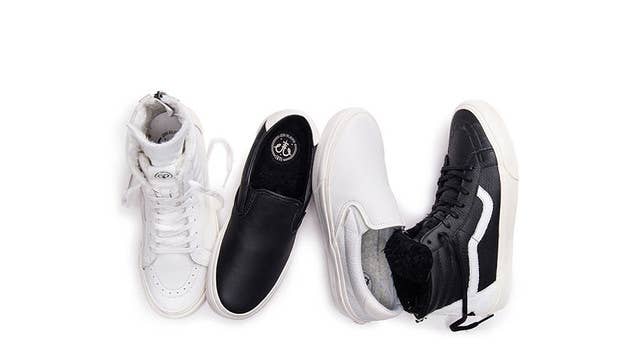 Classic sneakers in bold, monochromatic leather with a shearling-style lining is never a bad call.