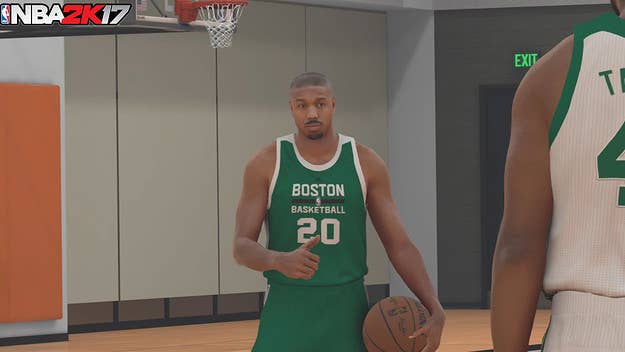 From the squared circle to hardwood, Michael B. Jordan trades in boxing gloves for a basketball in NBA 2K17.