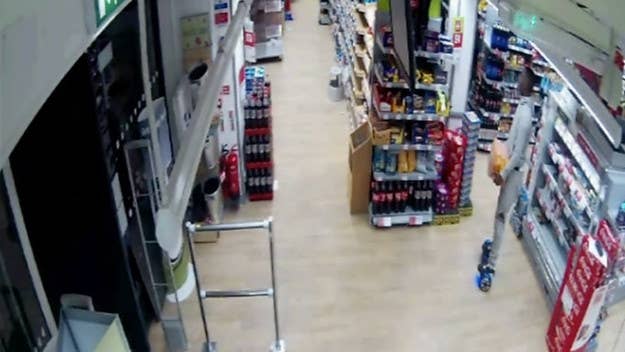 Clearly when no f***s were given for this young hoverboard shoplifter 