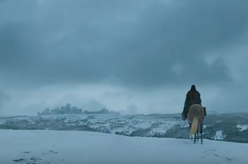 Shot of Arya in 'Game of Thrones' promo.