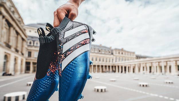 adidas are covering their new boots in red, white and blue as a tribute to France.