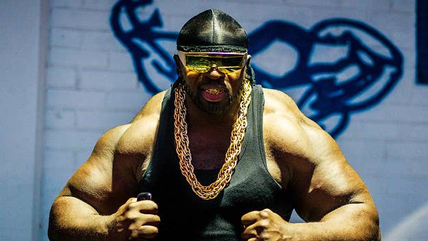 Meeting Tiny Iron: actor, wrestler, bodyguard, and the former owner of Britain's Biggest Biceps.