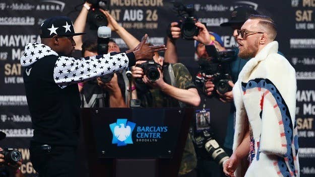 Floyd Mayweather is reportedly thinking about bringing Nate Diaz out to the ring with him before his Aug. 26 fight with Conor McGregor.