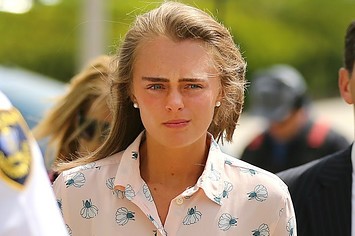 Michelle Carter appears in court during texting suicide trial.