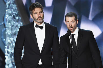 Writer/producers David Benioff (L) and D.B. Weiss