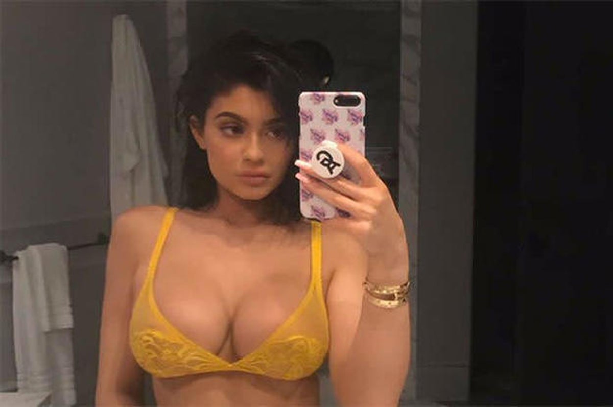 Kylie Jenner Shuts Down Boob Job Rumors, Explains How She Boosts