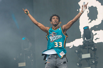 Desiigner performs at the Wireless Festival in London, England.