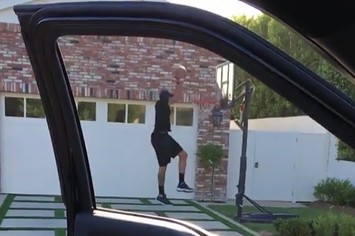 Drive by dunk challenge.