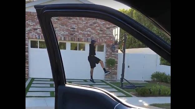 NBA All-Star Anthony Davis is here for the latest viral "challenge" of randomly dunking on people's driveway basketball hoops.