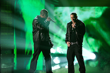 Dr. Dre and Eminem at The 53rd Annual GRAMMY Awards
