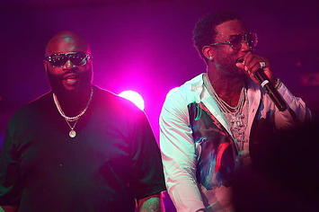 Rick Ross and Gucci Mane Peform at Gucci Mane Live at Cafe Iguana Pines