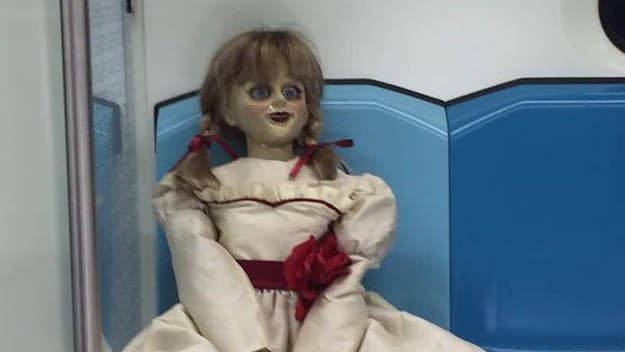 What would you do if the only empty seat on the subway was next to this doll?