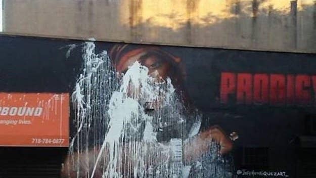 Former Infamous Records artist Mike Delorean shares some strong opinions about why Prodigy's mural was defaced.