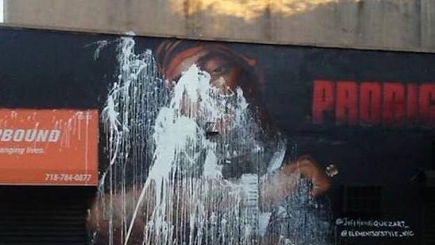 Former Infamous Records artist Mike Delorean shares some strong opinions about why Prodigy's mural was defaced.