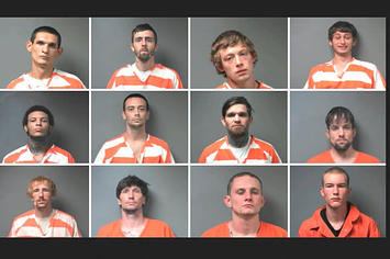 Mugshots of the 12 inmates who escaped from an Alabama prison.