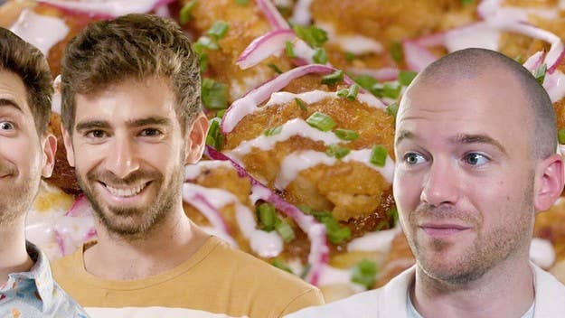 Sean Evans learns how to cook five-ingredient stoner snacks with the YouTube channel Brothers Green Eats.