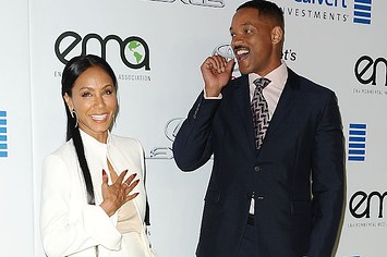 Actress Jada Pinkett Smith and actor Will Smith attend the 26th annual EMA Awards