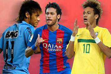 Neymar's Best Hair Moments