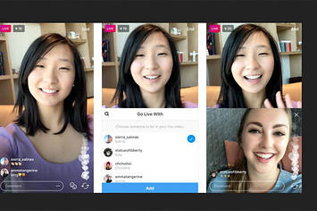 Instagram's stock photo for their new video chat feature.