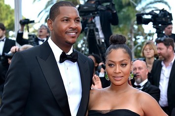 Carmelo and La La Anthony, during happier times.