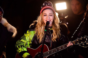 Madonna surprise concert in Washington Square Park