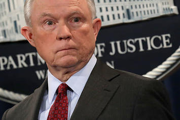 U.S. Attorney General Jeff Sessions holds a news conference