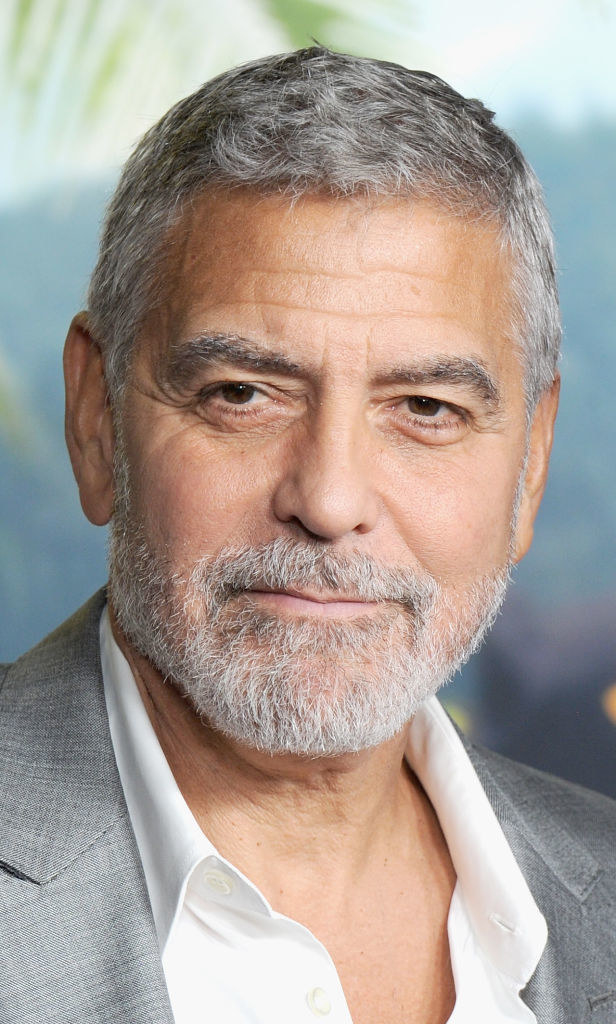 Closeup of George Clooney