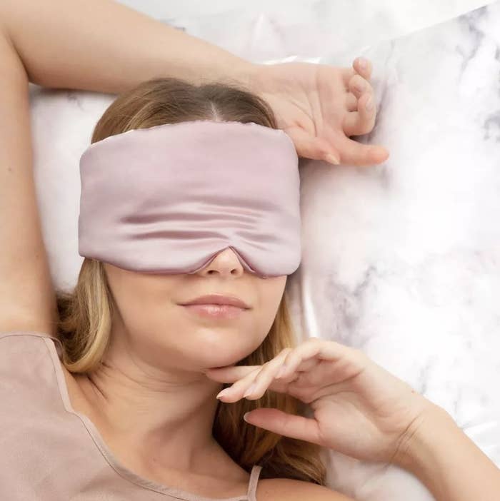 the satin pillow eye mask