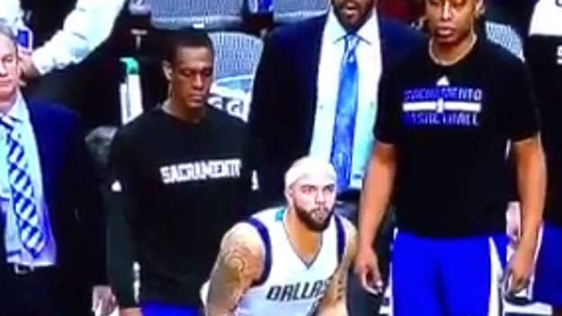 Rajon Rondo tried to trip Deron Williams while standing out of bounds