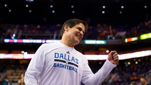 The Mavericks billionaire owner addressed the Fantasy Sports Trade Association in Dallas and ranted about legislators' attempts to regulate the industry.