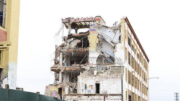A short video shows construction workers tearing down the 5 Pointz building in Queens, N.Y.