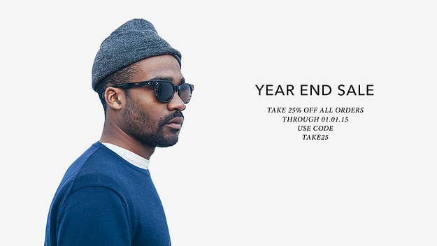 Gentry is offering 25 percent off brands like Engineered Garments, Our Legacy, visvim, and everything else it stocks through the end of the year. 