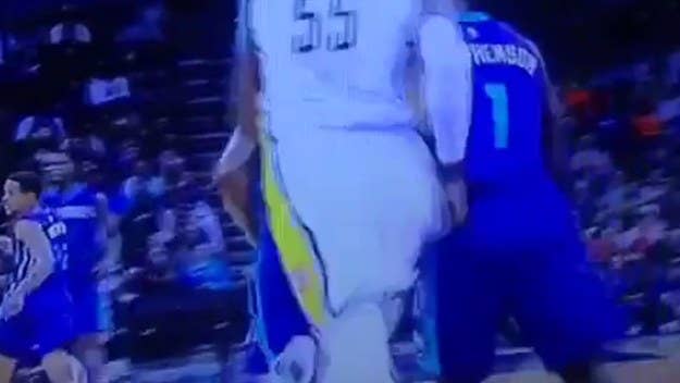Lance Stephenson dropped a seven-footer with a shoulder to the chest