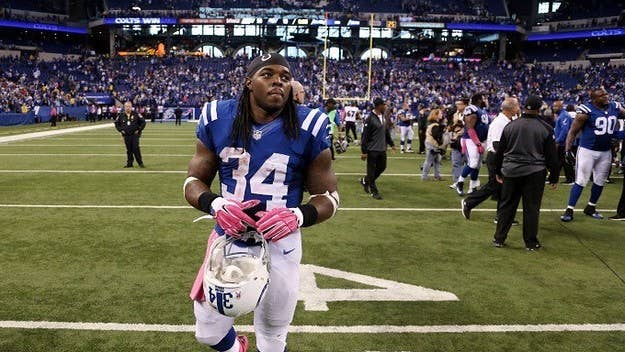 Trent Richardson was left in Indianapolis as the Colts head to Foxboro to face the New England Patriots