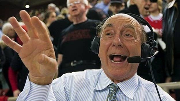Dick Vitale paid homage to Stuart Scott during his call of the North Carolina-Louisvill game