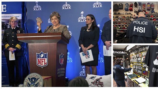 Federal agencies seize more than $19.5 million in fake NFL merchandise  during 'Operation Team Player'