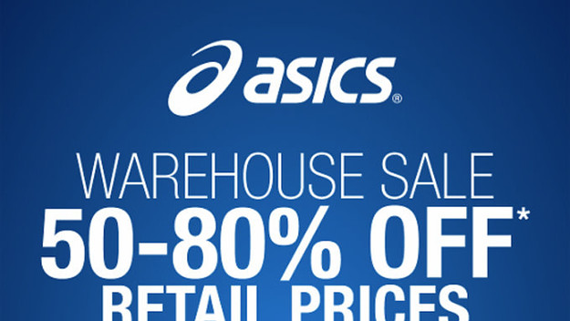 Asics shop warehouse sale