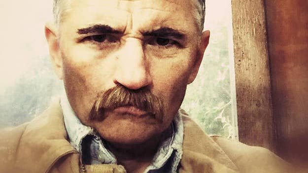 Photographer Van Lokey-Saltzman transforms herself into a mustached man every Movember.