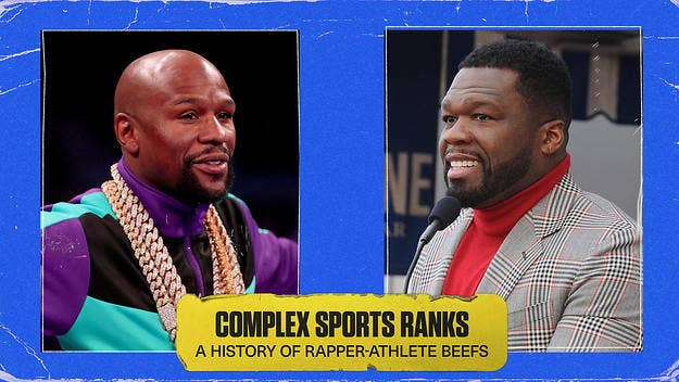 From 50 Cent vs. Floyd Mayweather to Drake vs. Everybody, here are the top celebrity feuds between rappers and athletes.
