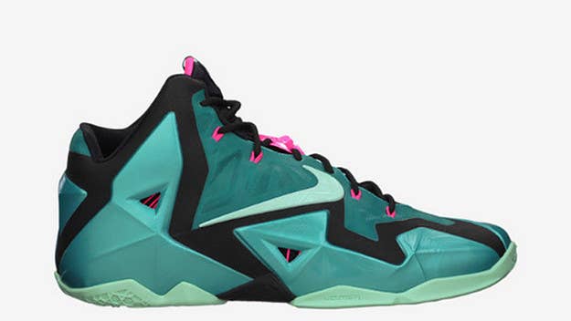 Our Kicks of the Day is the Nike LeBron XI "South Beach." Available on Nike.com for $200.