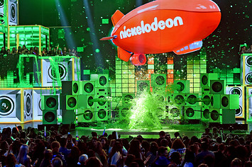 The stage at a Nickelodeon awards show