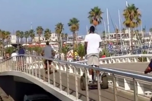 Here's a Video of James Harden Falling Off a Segway in Spain | Complex