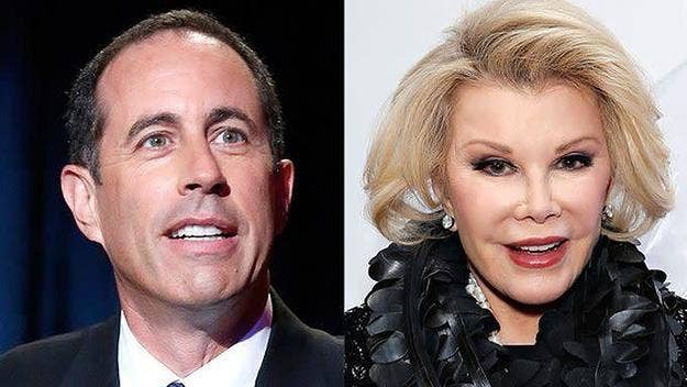 Jerry Seinfeld shared that Joan Rivers was supposed to be the first guest on this season of "Comedians in Cars Getting Coffee."