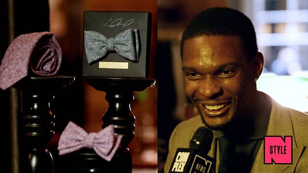 Chris Bosh discusses his new line of ties and best dressed NBA players