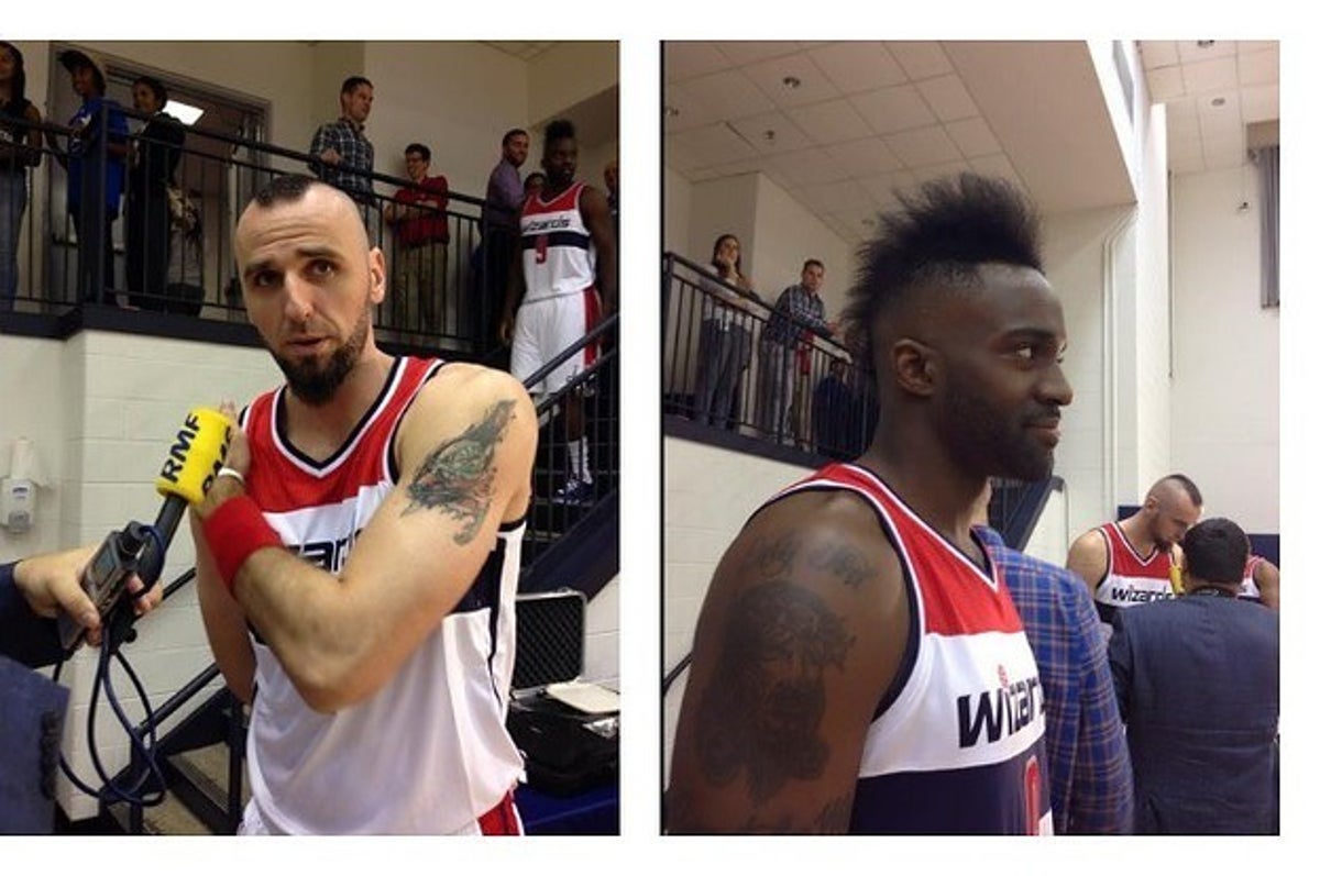 Marcin Gortat and Martell Webster dueling for Wizards' best Mohawk (photos)  - NBC Sports
