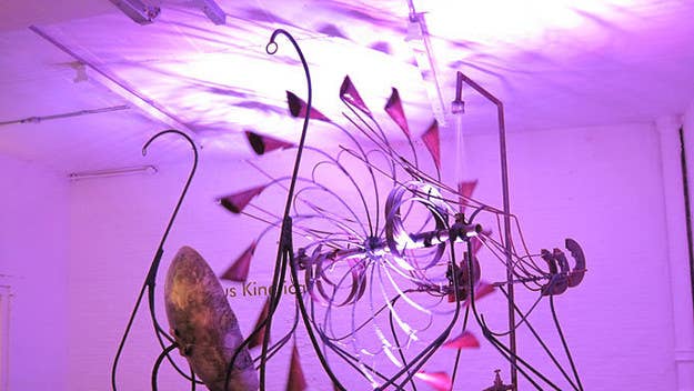 We went to the Kinetica art fair to learn about moving and experimental art.