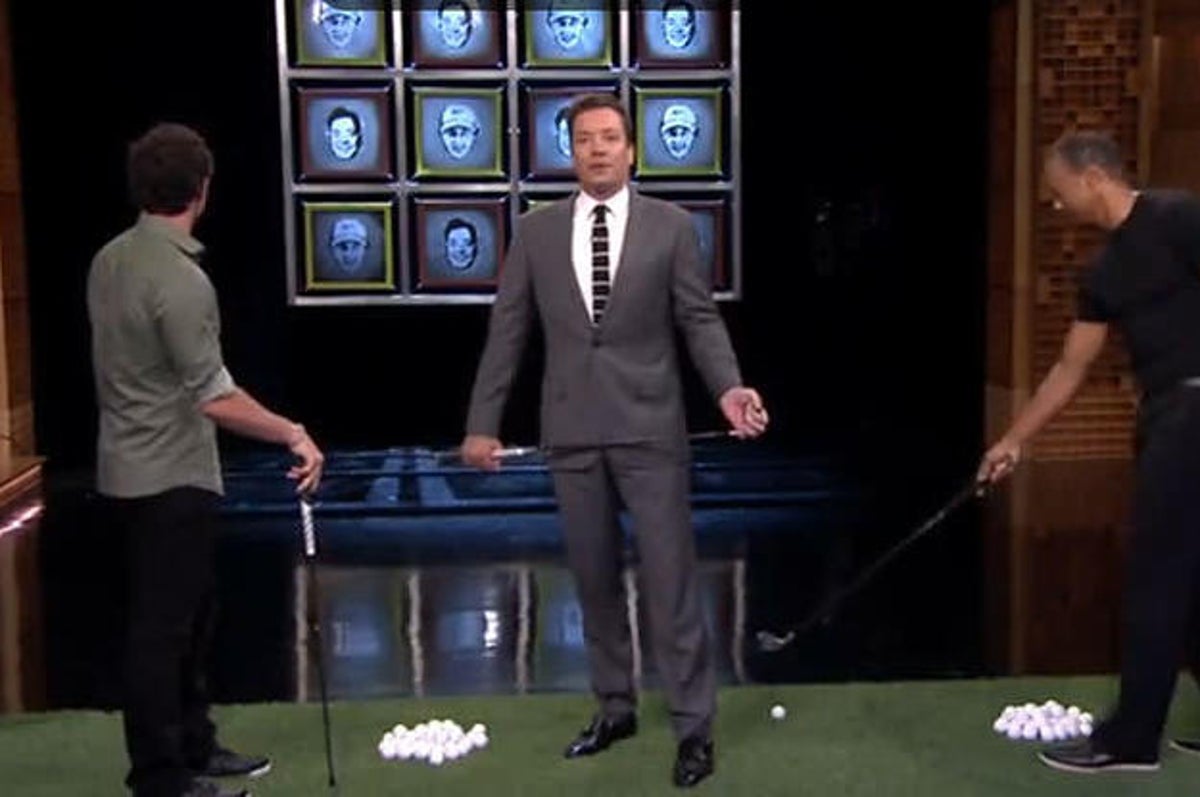 Rory McIlroy, Jimmy Fallon play Happy Gilmore Putting Contest
