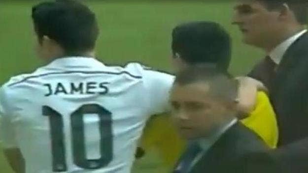Real Madrid star James Rodriguez has not forgotten about the little people. 