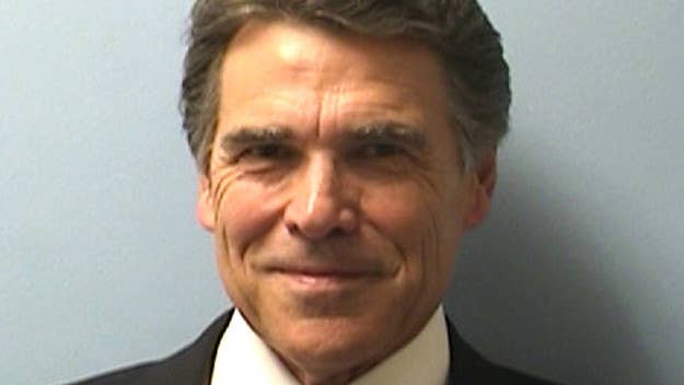 Rick Perry had his mug shot taken Tuesday and also went out for ice cream. 